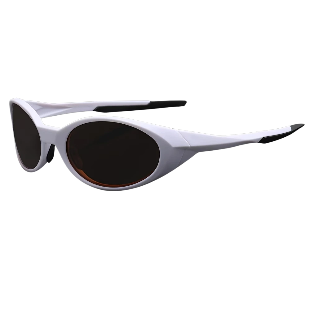 MERIDIAN POLARIS sunglasses, bone white frame with smoke lens
